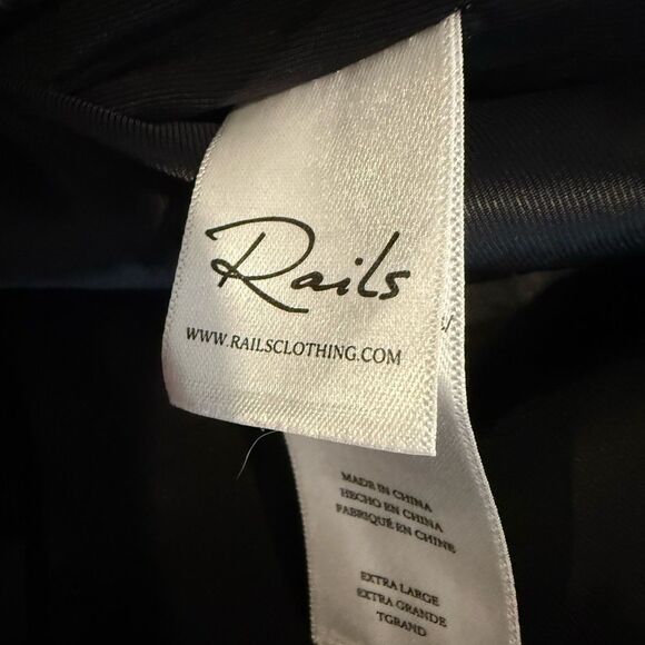 RAILS Blazer Womens Brown Plaid Houndstooth Wool Blend Cody Jacket Size XL - Picture 10 of 11